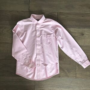 Brooks Brothers Light Pink Dress Shirt, Boys Cotton Dress Shirt